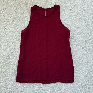 Lush Deep Red Sleeveless Tank Top